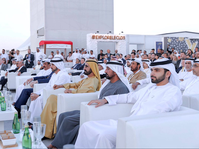 حاكم دبي يشهد إطلاق العلامة التجارية الجديدة لمطار دبي الدولي